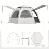 Fully Automatic Quick Opening Tent, Waterproof Sunscreen Mosquito-proof Portable Tent For Outdoor Camping