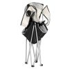 Medium Camping Chair Fishing Chair Folding Chair Black  white 36*23*41in