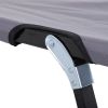 Outsunny 2 Person Folding Camping Cot for Adults, 50" Extra Wide Outdoor Portable Sleeping Cot with Carry Bag, Elevated Camping Bed, Beach Hiking