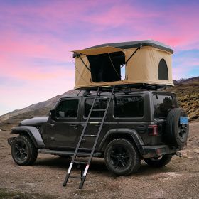 Trustmade Hard Shell Rooftop Tent 2mins Setup 100% Waterproof 50mm Mattress Pick Up Available (Color: Black)